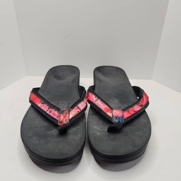 Vionic Womens Black High Tide Podiatrist Design Sandals Size 10 Flip Flop - Picture 2 of 10